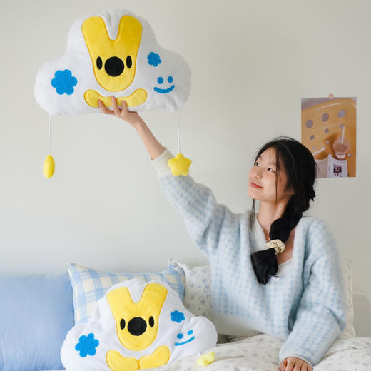 秋冬系列袋鼠团团毛绒抱枕毯子二合一 商品图2