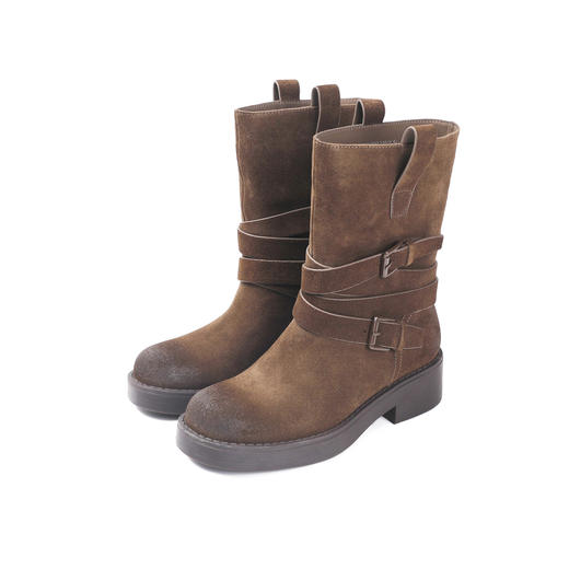 伊伴冬季时尚潮流女靴单靴B24525801 商品图5