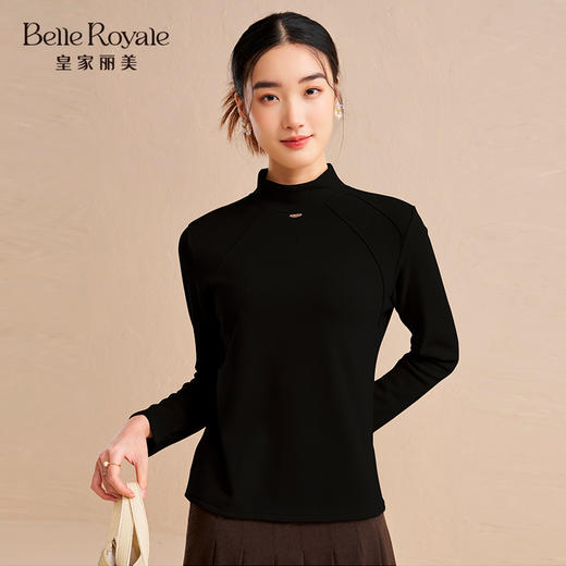 皇家丽美 秋冬细腻柔软亲肤温暖打底衣时尚小立领秋衣SZ2767 商品图3