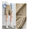 【内购】25年春通勤系列都市白领日常休闲通勤中裤立体折长直腿型西装短裤-57966 商品缩略图4