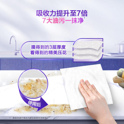 MM 山姆 维达 抽取式厨房纸巾 60抽*10包 商品图1