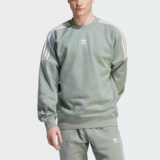 5折【自营】adidas/阿迪达斯  三叶草男子加绒保暖圆领套头卫衣 IB8696 商品图4