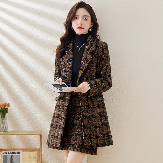 加厚保暖日韩时尚气质，显瘦毛呢保暖套装LDB7305 商品图3