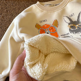 【儿童羊羔绒卫衣  男女童同款 时尚保暖 8色入】好看又保暖 冬季C位卫衣 “流水的时髦，铁打的卫衣”