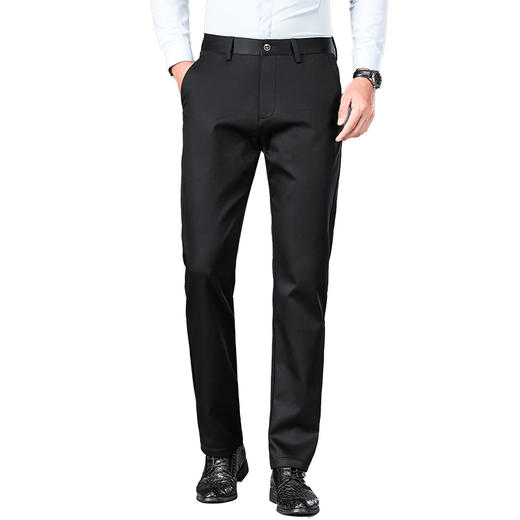 【冬装新品】男士加绒休闲裤冬季弹力宽松直筒长裤2024秋冬款加厚商务西装裤子！ 商品图3