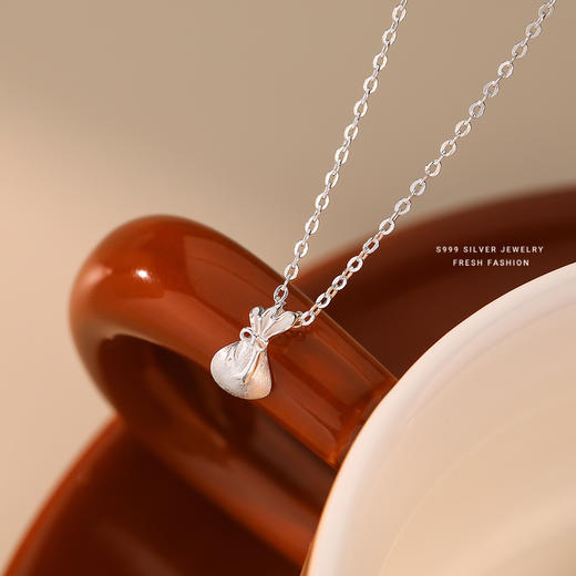 【小福袋】S999银转运拉丝项链【YXS-A3851】 商品图0