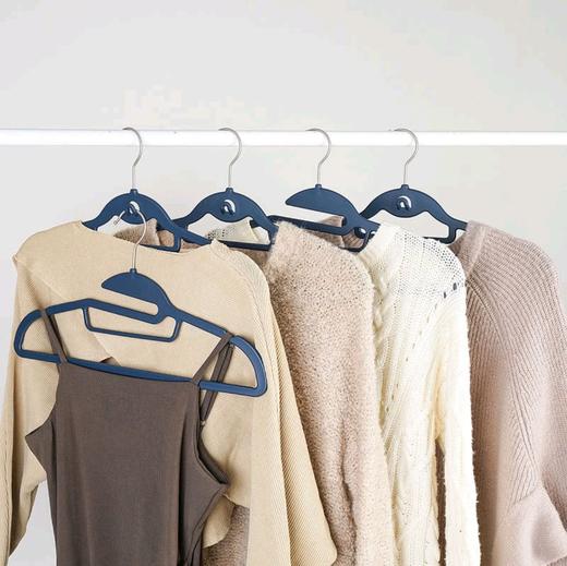 Member's Mark 多功能橡胶漆防滑衣架 50个 深蓝色 商品图1