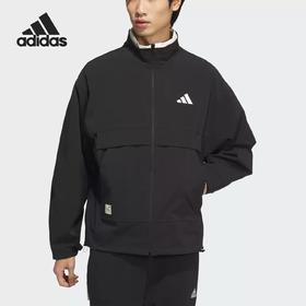 5折【自营】adidas/阿迪达斯  2024新款男士拒水防泼拉链外套 JM3406