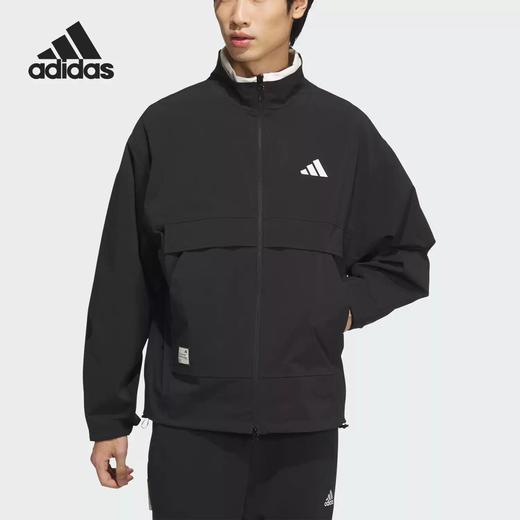 5折【自营】adidas/阿迪达斯  2024新款男士拒水防泼拉链外套 JM3406 商品图0