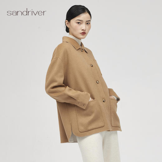 西藏双面呢羊绒女外套SJF96W272N 商品图4