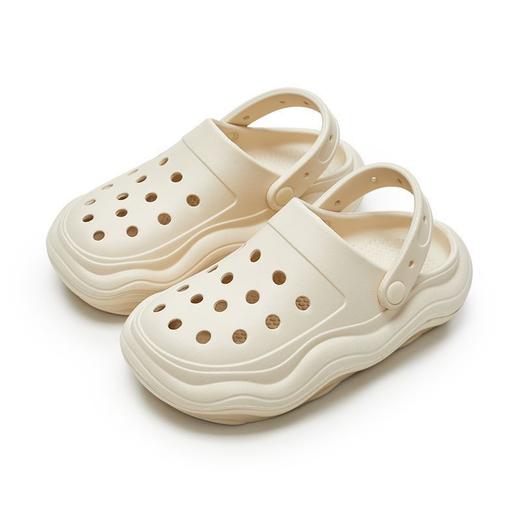 【随意搭都有型，厚底两穿洞洞鞋】优调新款包头洞洞鞋，变EVA材质轻盈舒适，不易脏冲洗方便，厚底增高情侣外穿防滑休闲沙滩鞋半拖鞋QQ 商品图5