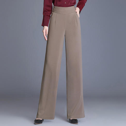 HB Z05阔腿裤垂坠时尚休闲裤肥腿宽松高腰裤 商品图2