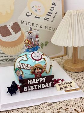 海贼王主题 球体定制蛋糕 