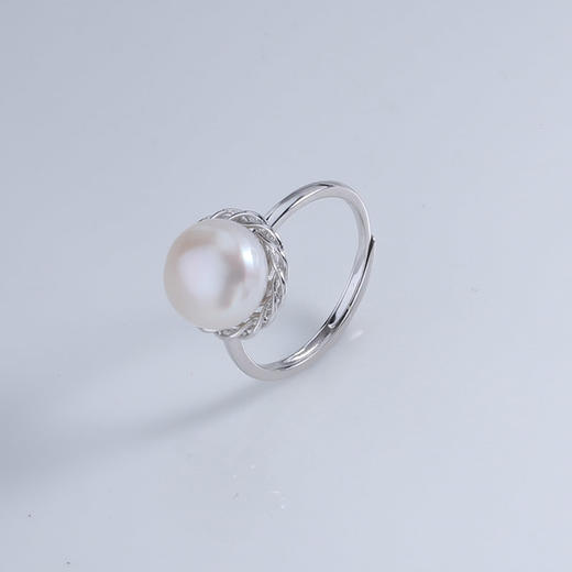 【宏艺珠宝】雾霭轻岚·银s925珍珠戒指 商品图0