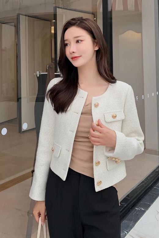 Le Malene 小香风圆领短款西装外套 14346 商品图0