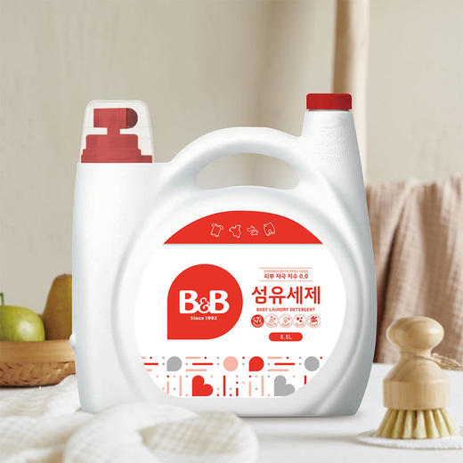 MM 山姆 保宁 韩国进口 B&B纤维洗涤剂 5500ml 商品图2