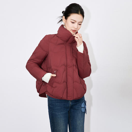 【高货wl】全新升级【铂金会员441/天猫599/差价158】(33650) 洛诗琳新款时尚通勤休闲洋气高领加厚短款羽绒服外套女冬 商品图1