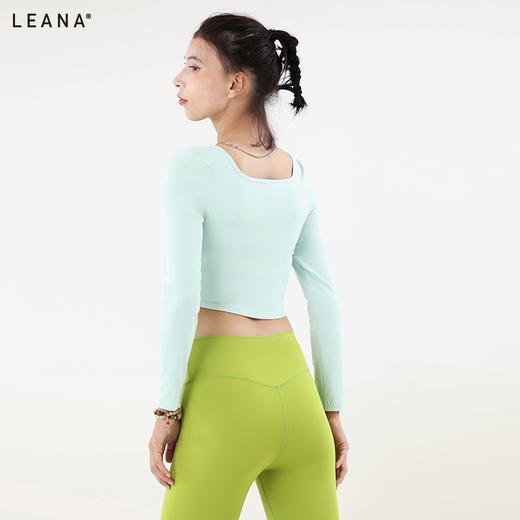 LEANA运动休闲运动百搭时尚运动长袖含胸垫LN1095 商品图3