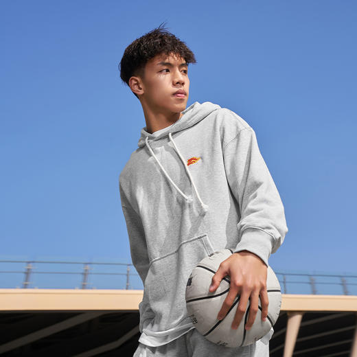 有志者UZIS 美式休闲运动卫衣男秋冬宽松针织连帽篮球套头衫[灵焰 商品图3