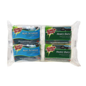 MM 山姆 思高 韩国进口 天然木浆棉百洁布12片装（超洁净6片 防刮擦6片）