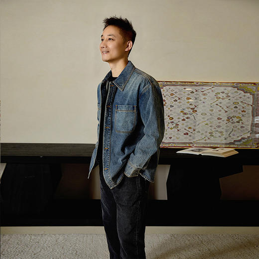 【顺丰包邮】05714 洛诗琳设计感北欧自然风男女同款牛仔衬衫1002 商品图2