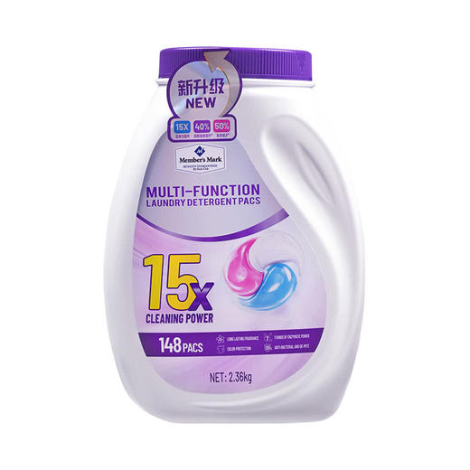 MM 山姆 Member's Mark 多效洗衣凝珠 一盏日光茶 2.36kg（148pacs） 商品图0
