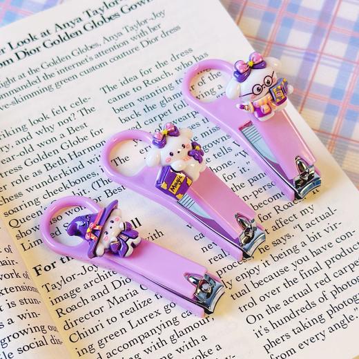 「6.5包邮！9.9到手3个」可爱魔法小狗指甲刀 少女心指甲剪便携儿童成人指甲钳居家日用防飞溅 商品图2