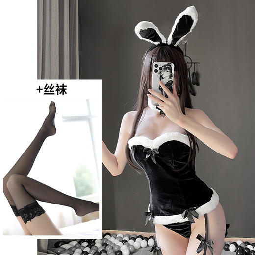 【圣诞战袍，纯欲甜美兔女郎】情趣内衣性感兔女郎制服，性感且飘逸灵动妩媚，激情免脱猫女可爱角色扮演套装睡衣女跨年服QQ 商品图10