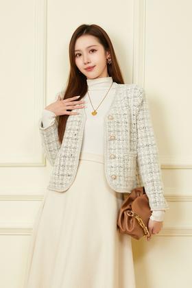 Le Malene 优雅气质小香针织外套 19172