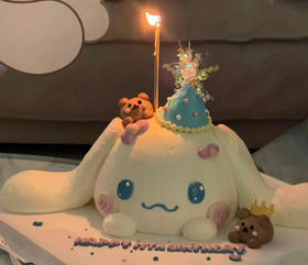 玉桂狗女孩女生蛋糕