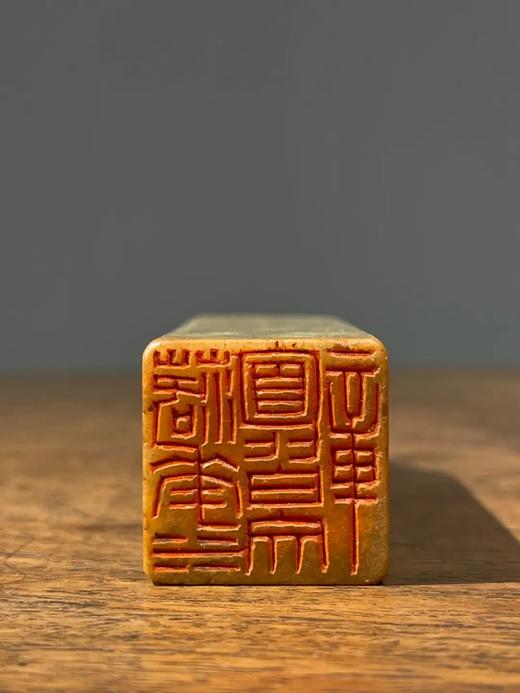 青田黄斑纹石高正方章，顺丰包邮 商品图4