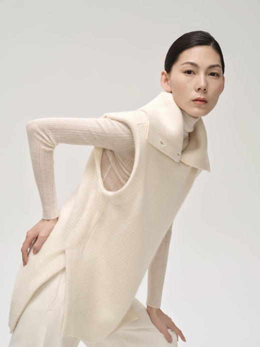 BYARN 臻至廓形羊绒背心 商品图3