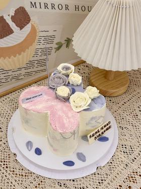 蝴蝶造型 奶油霜花 定制