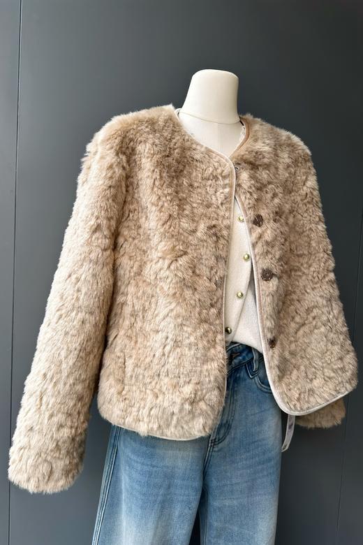 【门店同款】ENJOY冬季自由意志温柔软糯毛毛外套 159950411 商品图4