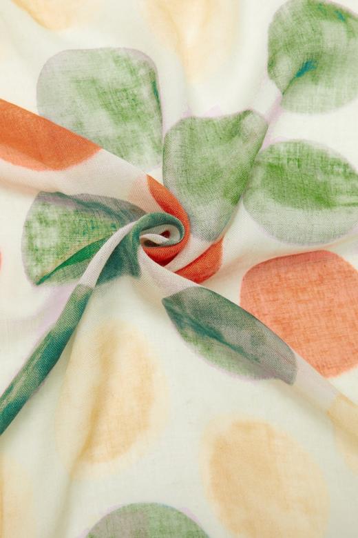 AVA 笔触印花复古围巾 6306 商品图3