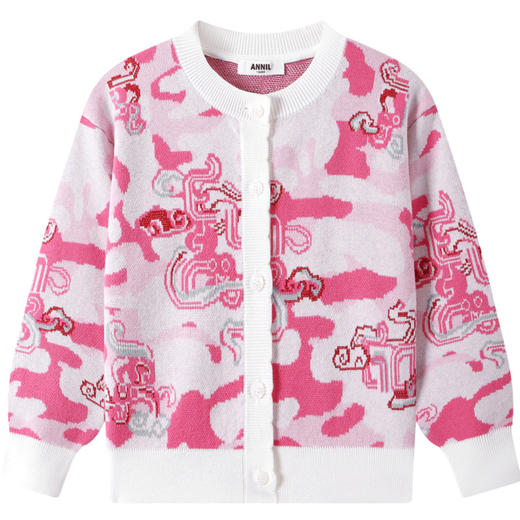 女童针织开衫春季新款安奈儿童装EG514002 商品图5