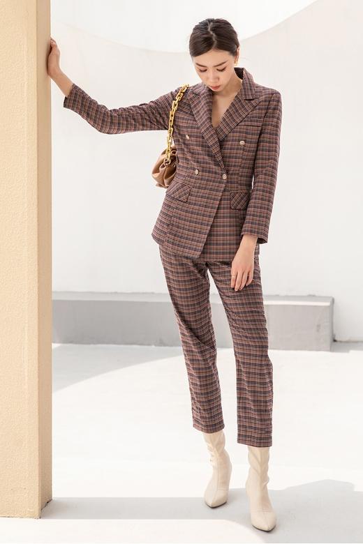 ESTELLICA 英伦风格纹西装九分裤套装 14369 商品图6