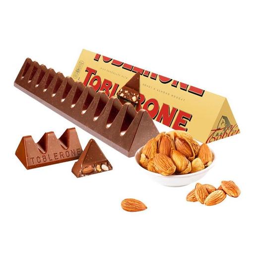 瑞士三角 牛奶巧克力含蜂蜜及巴旦木糖 100g/条 商品图0