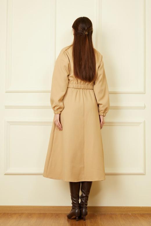 WHO KNOWS 卡其色夹克外套大A摆半裙套装 19221 商品图4