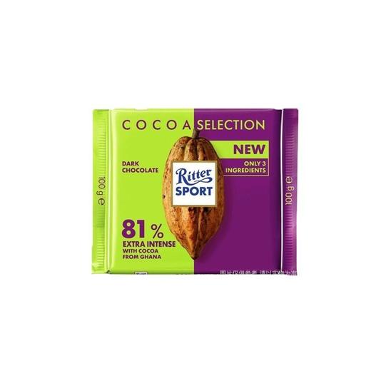 瑞特滋 加纳系列81%特浓黑巧克力 100g/块 商品图3