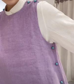 【抖音专属】新中式马甲（24804054木槿藤萝-设计师） 商品图2