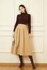WHO KNOWS 卡其色夹克外套大A摆半裙套装 19221 商品缩略图2