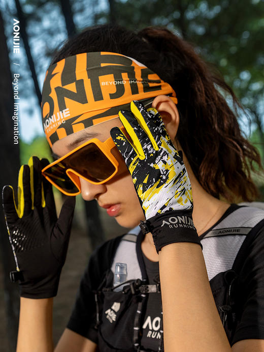 奥尼捷运动保暖手套男冬季户外徒步骑行防风加绒滑雪手套跑步手套M-59 商品图3