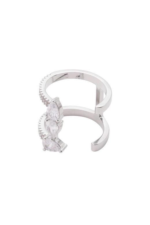 SUMMER & SAGE 工字型锆石戒指 4966 商品图1