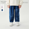 马克珍妮女童萌趣可爱牛仔萝卜裤休闲裤儿童裤子秋装新款241302 商品缩略图0