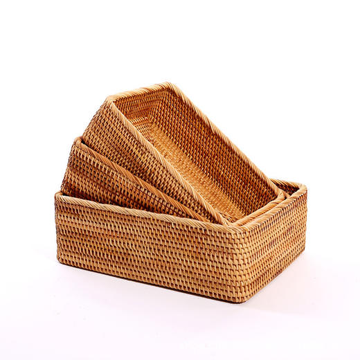 【S/M/L可选】娜家天然手工藤编收纳筐中型 商品图3