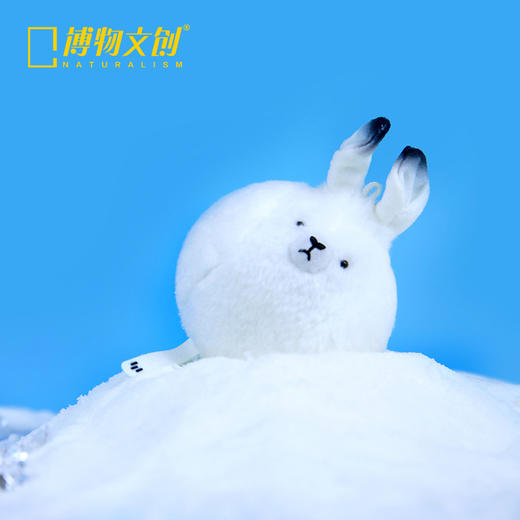 博物文创|小圆宝 北极兔 毛绒 可爱 挂饰玩偶公仔 商品图2