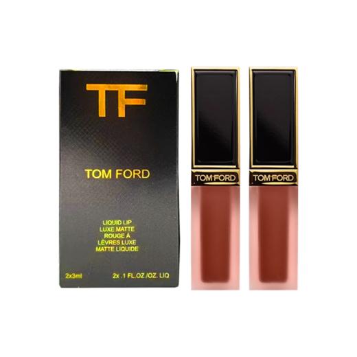 【女神节大促 限时特惠】TF汤姆福特黑金唇釉3ML两件套（#16斯嘉丽红 经典正红+#129 欢愉 显白禁果红）/镜面唇釉唇蜜小样3ML两件套热卖色号（#20暮色 栗棕红茶+#22朝露 樱花白桃） 商品图13