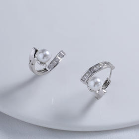 【宏艺珠宝】心月流光·银s925耳饰