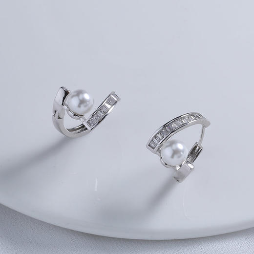 【宏艺珠宝】心月流光·银s925耳饰 商品图0